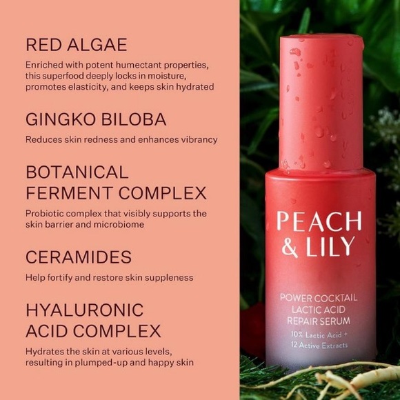 🆕 Peach & Lily Power Cocktail Lactic Acid Repair Serum - Picture 4 of 14